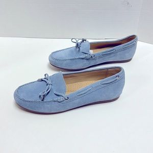 Michael Kors  blue suede Juliette loafer size 8